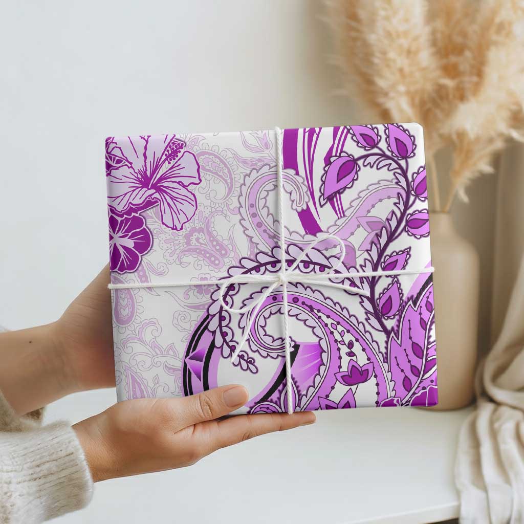 Polynesia Paisley Wrapping Paper Mix Pink Polynesian Pattern - Polynesian Pride