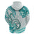 Polynesia Paisley Hoodie Mix Teal Polynesian Pattern LT05 - Polynesian Pride