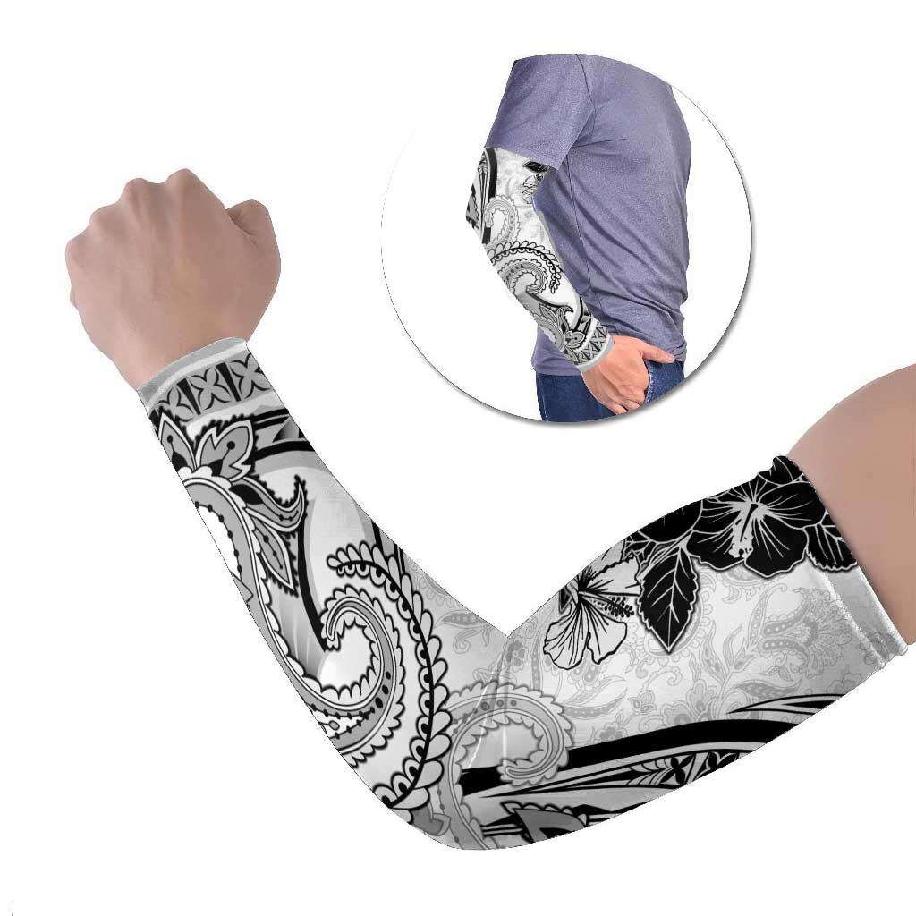 Polynesia Paisley Arm Sleeves Mix White Polynesian Pattern - Polynesian Pride