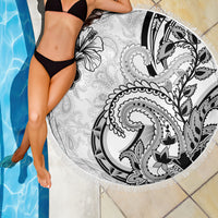 Polynesia Paisley Beach Blanket Mix White Polynesian Pattern