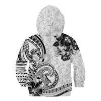 Polynesia Paisley Kid Hoodie Mix White Polynesian Pattern LT05 - Polynesian Pride
