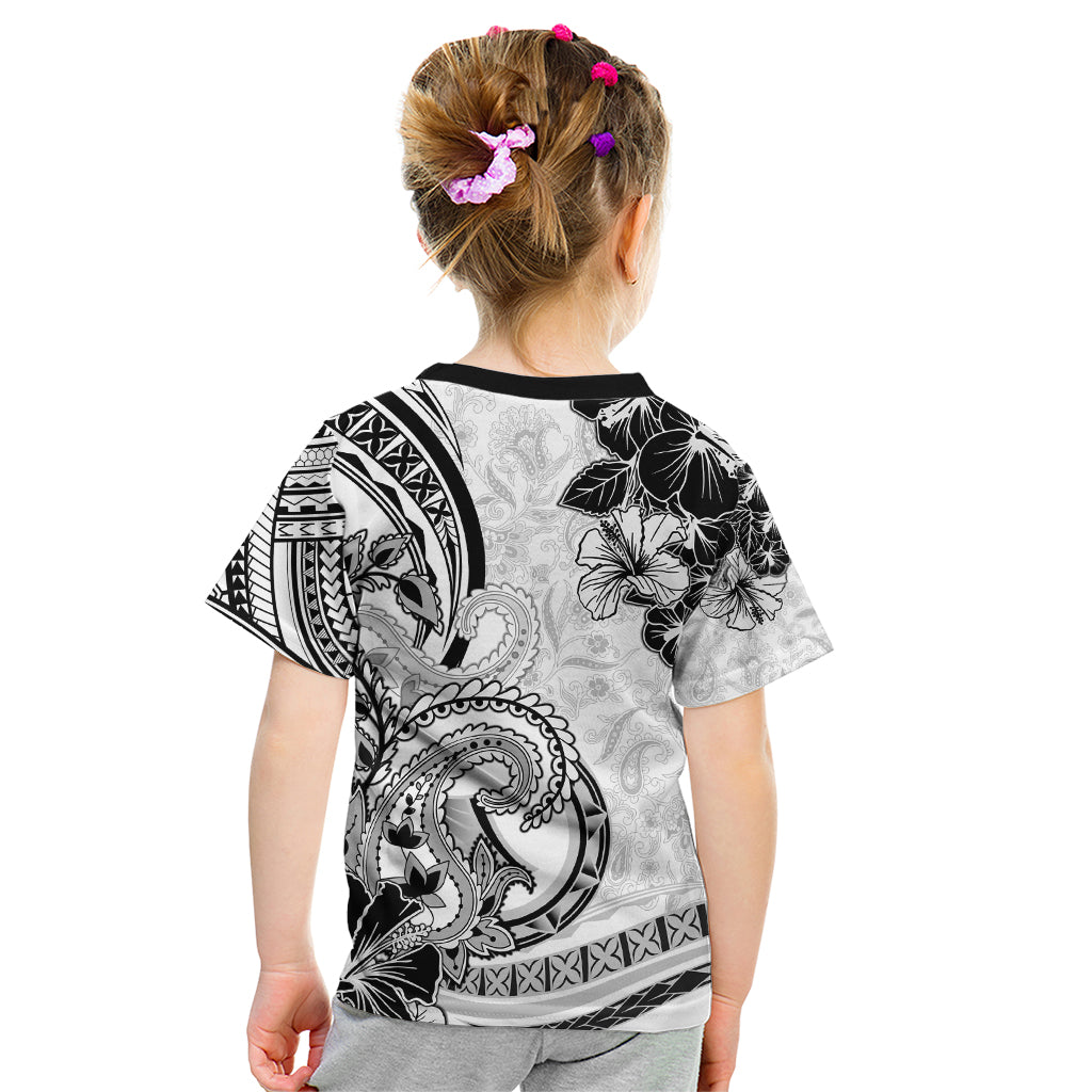 Polynesia Paisley Kid T Shirt Mix White Polynesian Pattern LT05 - Polynesian Pride