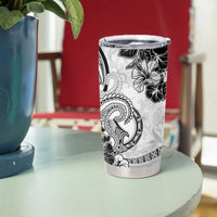 Polynesia Paisley Tumbler Cup Mix White Polynesian Pattern