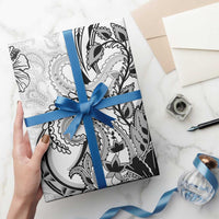 Polynesia Paisley Wrapping Paper Mix White Polynesian Pattern - Polynesian Pride