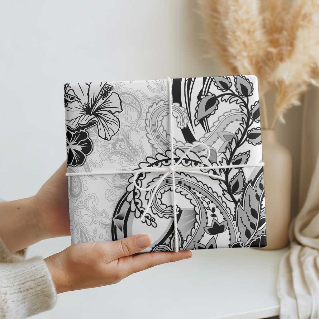 Polynesia Paisley Wrapping Paper Mix White Polynesian Pattern - Polynesian Pride