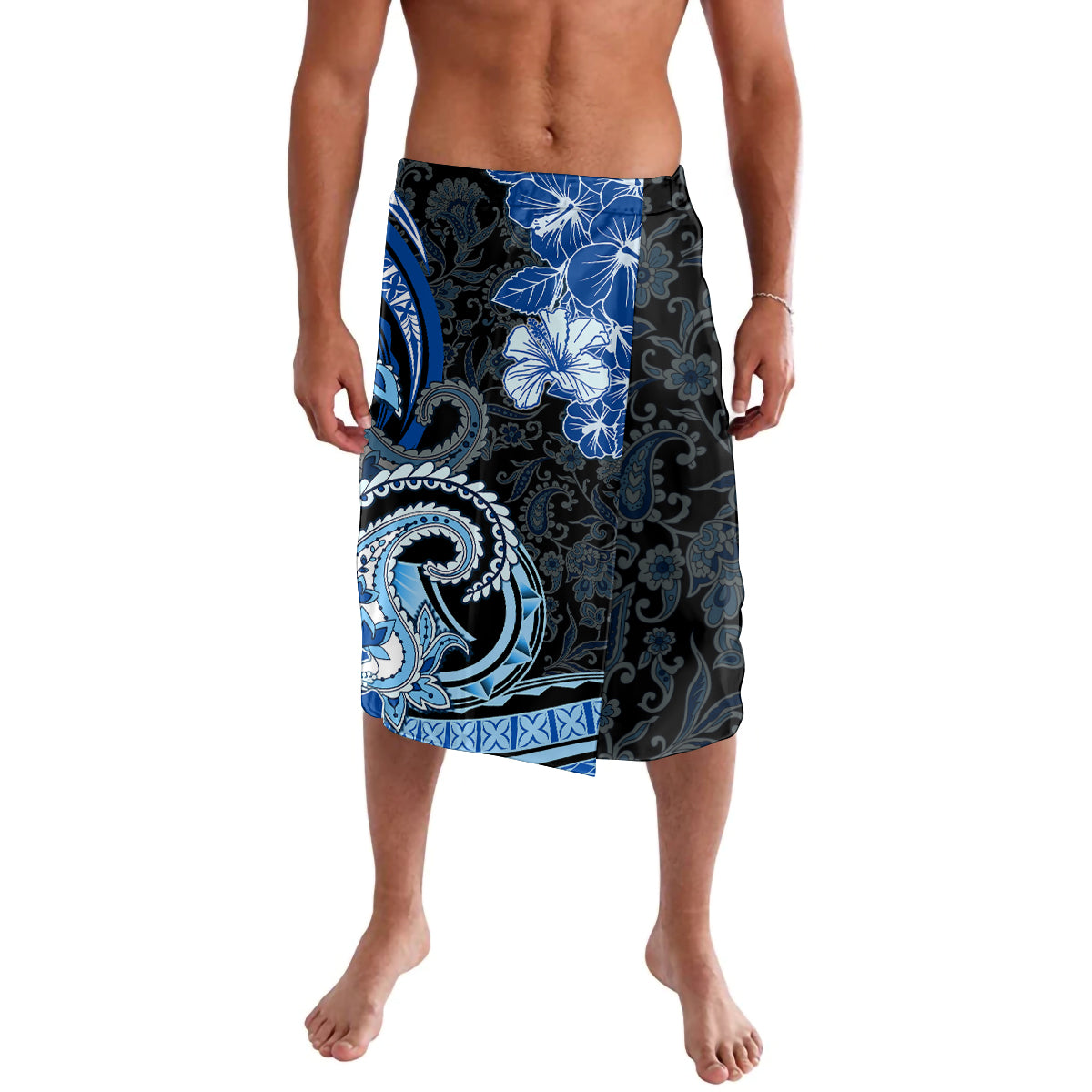 Polynesia Paisley Lavalava Mix Blue Polynesian Pattern LT05 Blue - Polynesian Pride