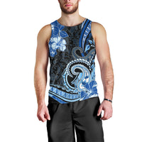 Polynesia Paisley Men Tank Top Mix Blue Polynesian Pattern LT05 - Polynesian Pride