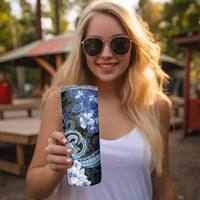 Polynesia Paisley Skinny Tumbler Mix Blue Polynesian Pattern