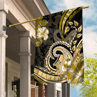 Polynesia Paisley Garden Flag Mix Gold Polynesian Pattern