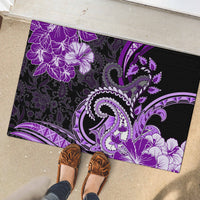 Polynesia Paisley Rubber Doormat Mix Purple Polynesian Pattern