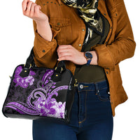 Polynesia Paisley Shoulder Handbag Mix Purple Polynesian Pattern