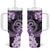 Polynesia Paisley Tumbler With Handle Mix Purple Polynesian Pattern