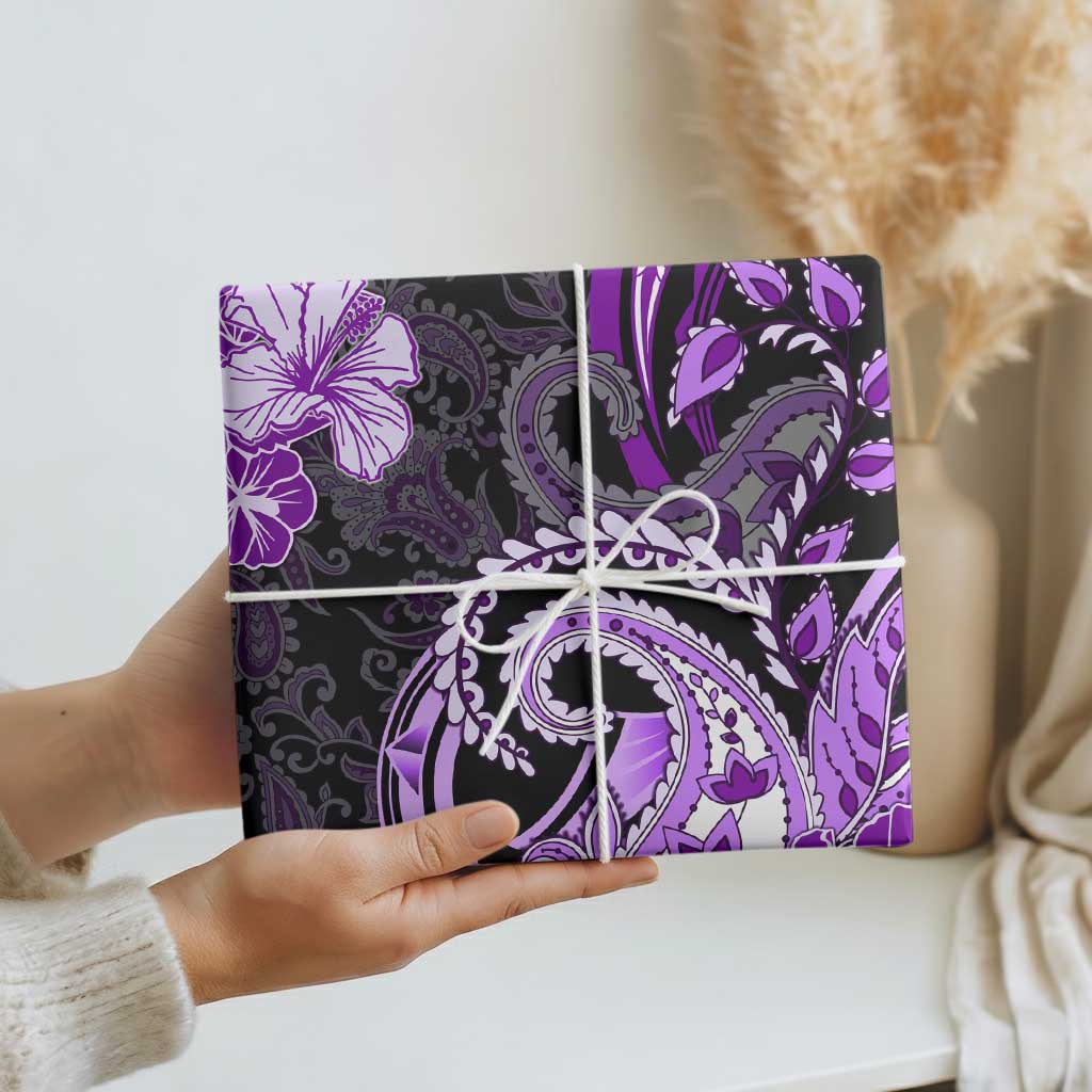 Polynesia Paisley Wrapping Paper Mix Purple Polynesian Pattern - Polynesian Pride