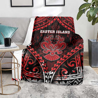Easter Island Blanket Polynesian Pattern Emblem