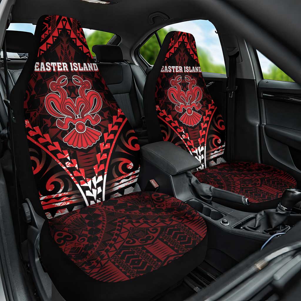 Easter Island Car Seat Cover Polynesian Pattern Emblem