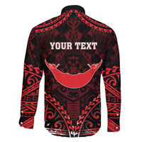 Personalised Easter Island Family Matching Long Sleeve Bodycon Dress and Hawaiian Shirt Polynesian Pattern Emblem