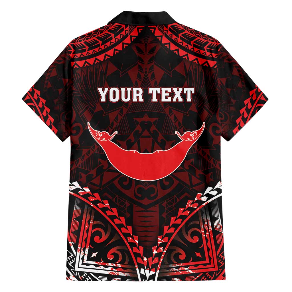 Personalised Easter Island Family Matching Off Shoulder Maxi Dress and Hawaiian Shirt Polynesian Pattern Emblem