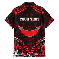Personalised Easter Island Family Matching Off Shoulder Short Dress and Hawaiian Shirt Polynesian Pattern Emblem