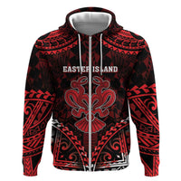Personalised Easter Island Hoodie Polynesian Pattern Emblem