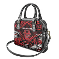 Easter Island Shoulder Handbag Polynesian Pattern Emblem