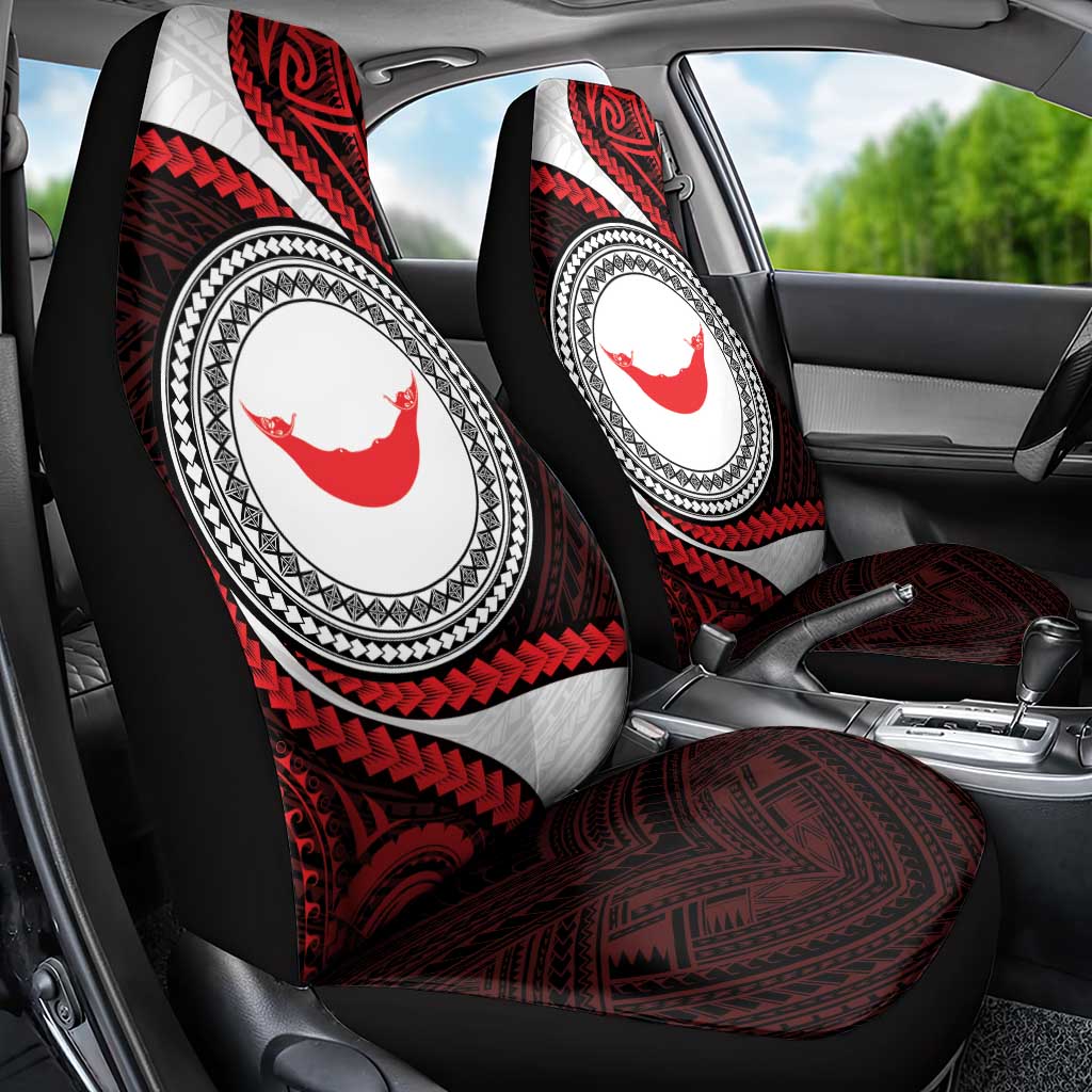 Easter Island Car Seat Cover Moai Statues Polynesian Style