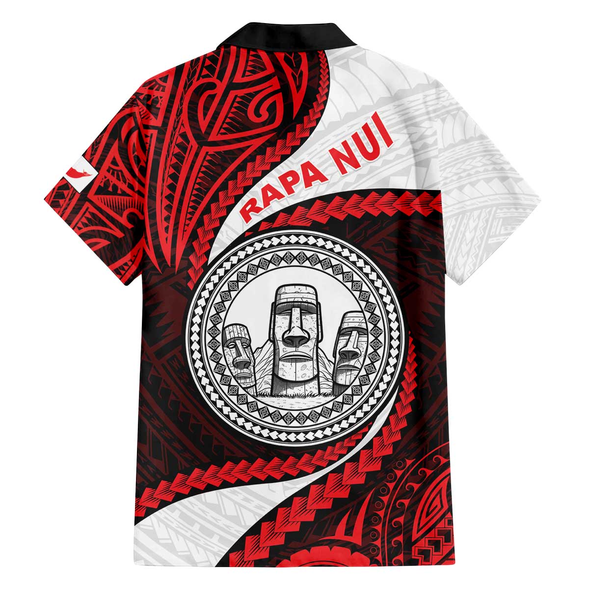 Easter Island Family Matching Off The Shoulder Long Sleeve Dress and Hawaiian Shirt Moai Statues Polynesian Style LT05 - Polynesian Pride