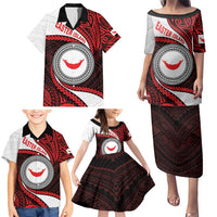 Easter Island Family Matching Puletasi and Hawaiian Shirt Moai Statues Polynesian Style LT05 - Polynesian Pride