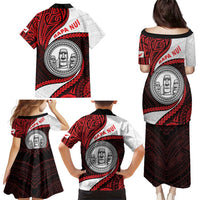 Easter Island Family Matching Puletasi and Hawaiian Shirt Moai Statues Polynesian Style LT05 - Polynesian Pride