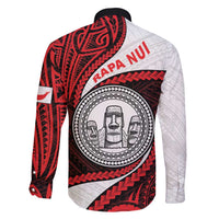 Easter Island Family Matching Tank Maxi Dress and Hawaiian Shirt Moai Statues Polynesian Style