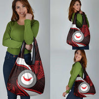 Easter Island Grocery Bag Moai Statues Polynesian Style