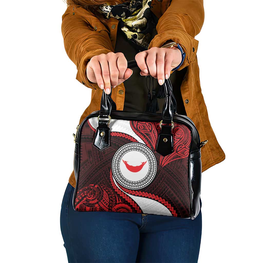 Easter Island Shoulder Handbag Moai Statues Polynesian Style