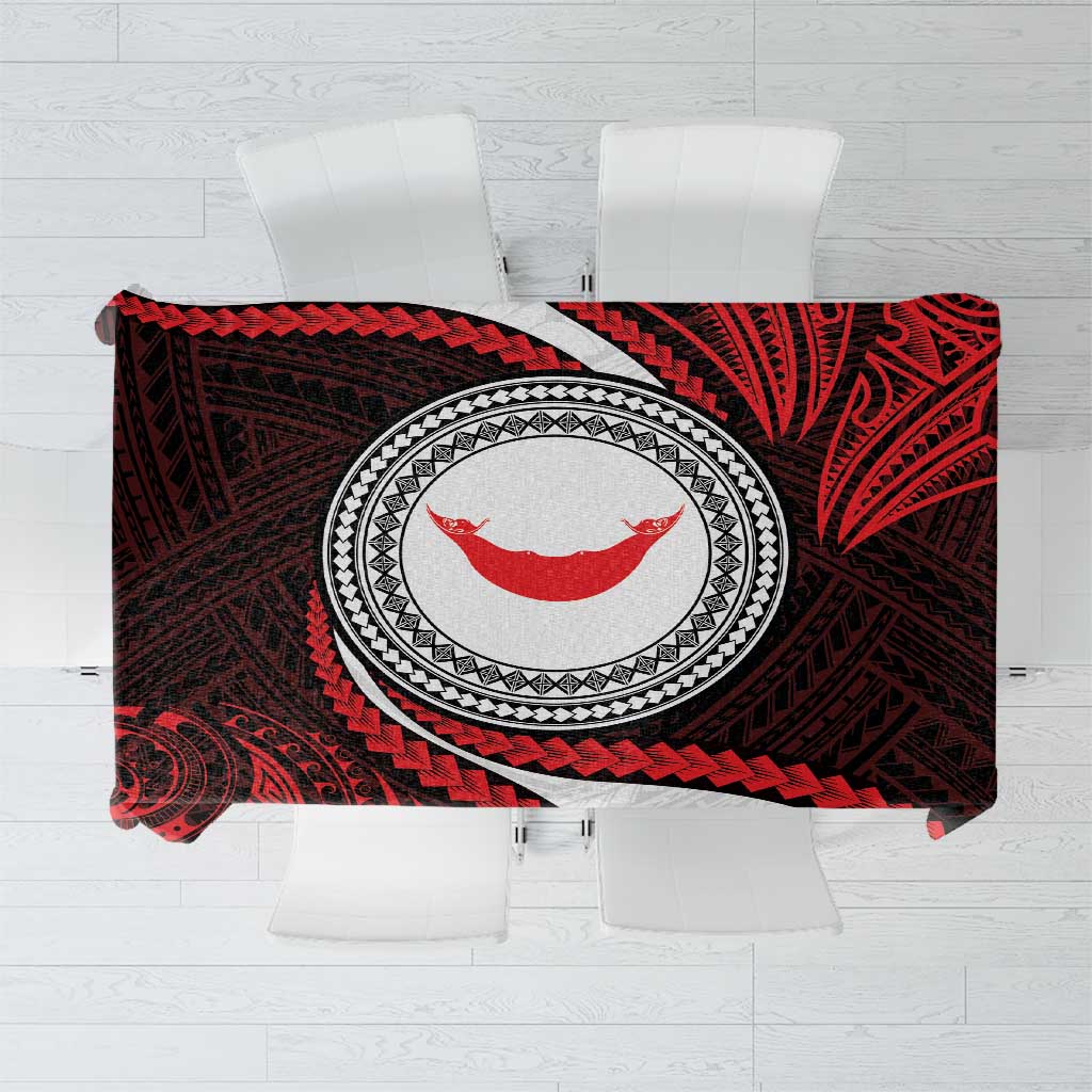 Easter Island Tablecloth Moai Statues Polynesian Style