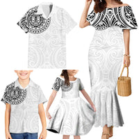 New Zealand Aotearoa Family Matching Mermaid Dress and Hawaiian Shirt Maori Te Mata O Rongokako LT05 - Polynesian Pride