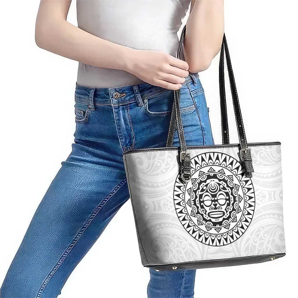 New Zealand Aotearoa Leather Tote Bag Maori Te Mata O Rongokako