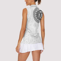 New Zealand Aotearoa Women Sleeveless Polo Shirt Maori Te Mata O Rongokako