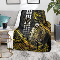 Hawaii Kuhio The Citizen Prince Blanket Gold Polynesian Tribal Tattoo