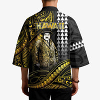 Hawaii Kuhio The Citizen Prince Kimono Gold Polynesian Tribal Tattoo
