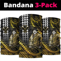 Hawaii Kuhio The Citizen Prince Neck Gaiter Gold Polynesian Tribal Tattoo