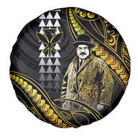 Hawaii Kuhio The Citizen Prince Spare Tire Cover Gold Polynesian Tribal Tattoo