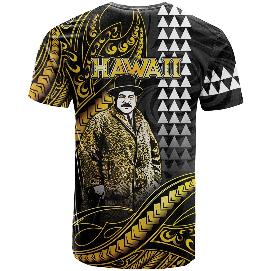 Hawaii Kuhio The Citizen Prince T Shirt Gold Polynesian Tribal Tattoo