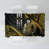 Hawaii Kuhio The Citizen Prince Tablecloth Gold Polynesian Tribal Tattoo