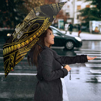 Hawaii Kuhio The Citizen Prince Umbrella Gold Polynesian Tribal Tattoo