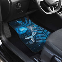 New Zealand Matariki Car Mats Maori Koru With Humpback Whale Blue