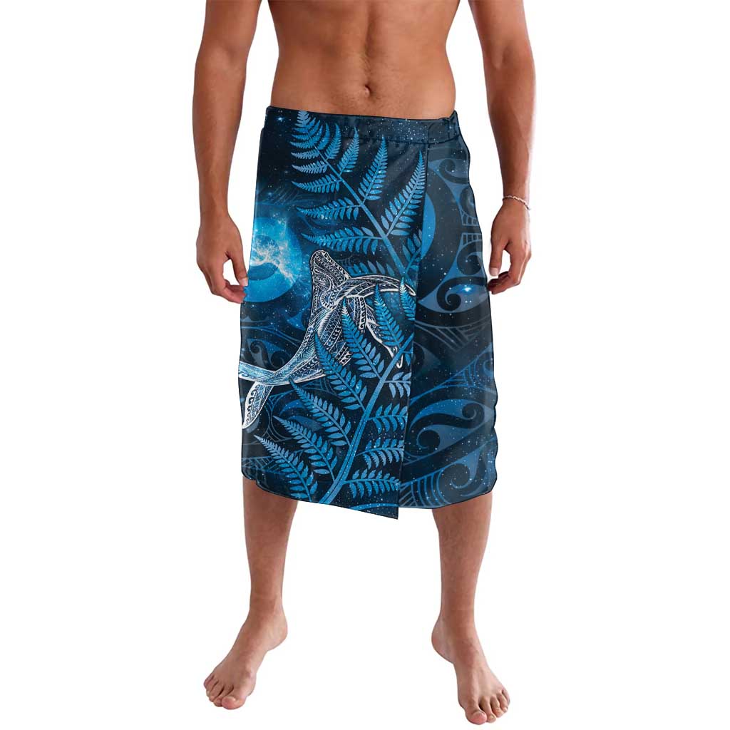 New Zealand Matariki Lavalava Maori Koru With Humpback Whale Blue
