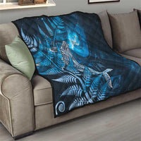 New Zealand Matariki Quilt Maori Koru With Humpback Whale Blue