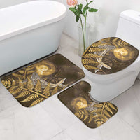 New Zealand Matariki Bathroom Set Maori Koru With Humpback Whale Gold