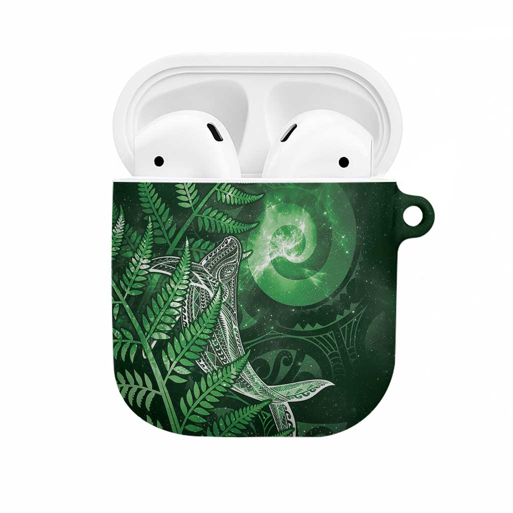New Zealand Matariki AirPods Case Maori Koru With Humpback Whale Green