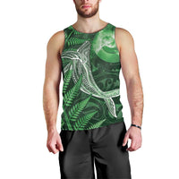 New Zealand Matariki Men Tank Top Maori Koru With Humpback Whale Green