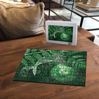 New Zealand Matariki Puzzle Maori Koru With Humpback Whale Green
