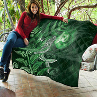 New Zealand Matariki Quilt Maori Koru With Humpback Whale Green